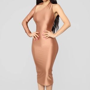 One shoulder MIDI Dress